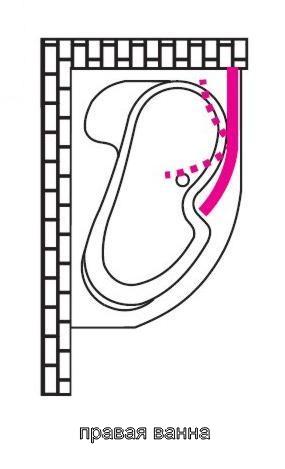 ванна акриловая правая купить ванну акриловую хорошую чем чистить акриловую ванну