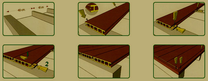 Монтаж террасной доски
