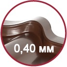 металлочерепица толщиной 0.40mm