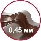 металлочерепица толщиной 0.45mm